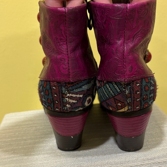 Colorful Women's Ankle Boots - Picture 4 of 5
